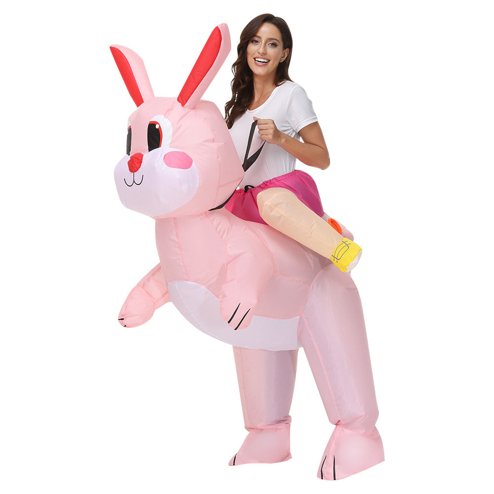 Halloween dinosaur inflatable clothing cross-border Flamingo rabbit funny inflatable doll costume animal performance wear props