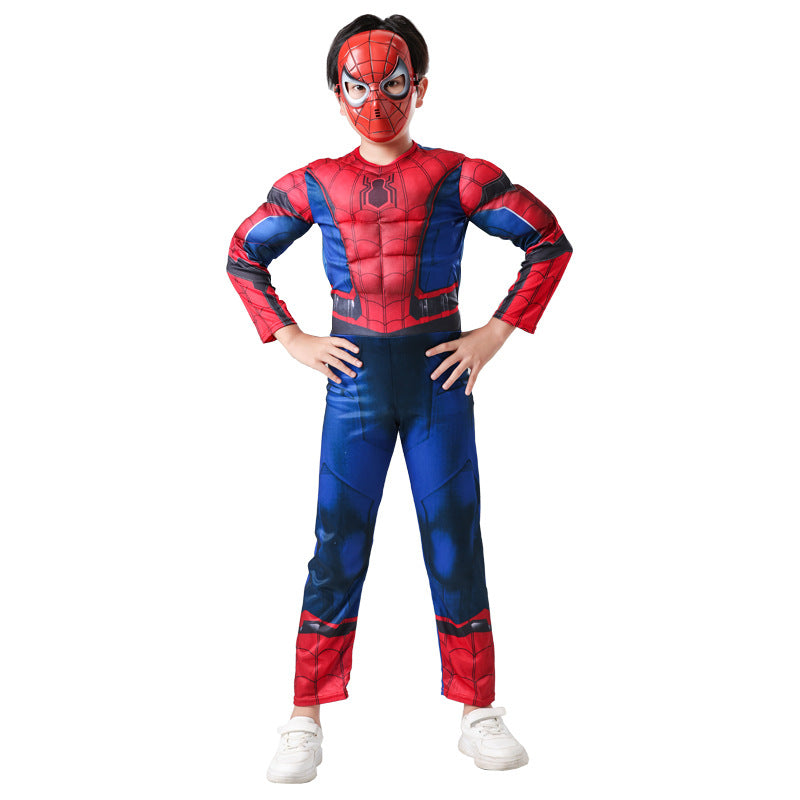 Halloween Avengers Children's muscle costume Captain America Spiderman bat Iron Man Superman clothes