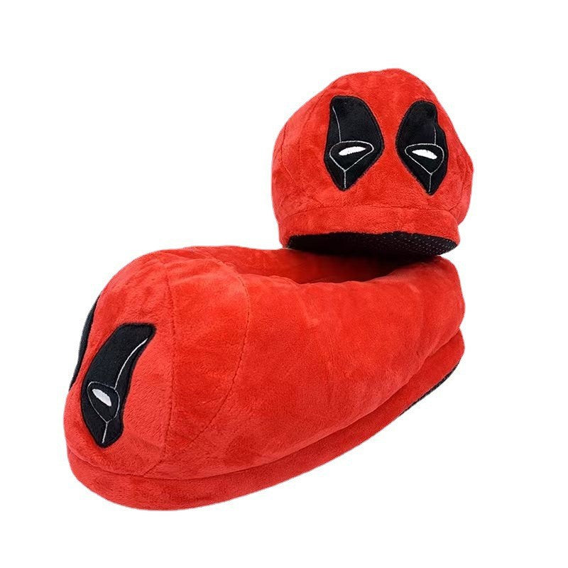 Cartoon Marvel Avengers Batman children's plush slippers Spider-man autumn and winter home warm men cotton slippers