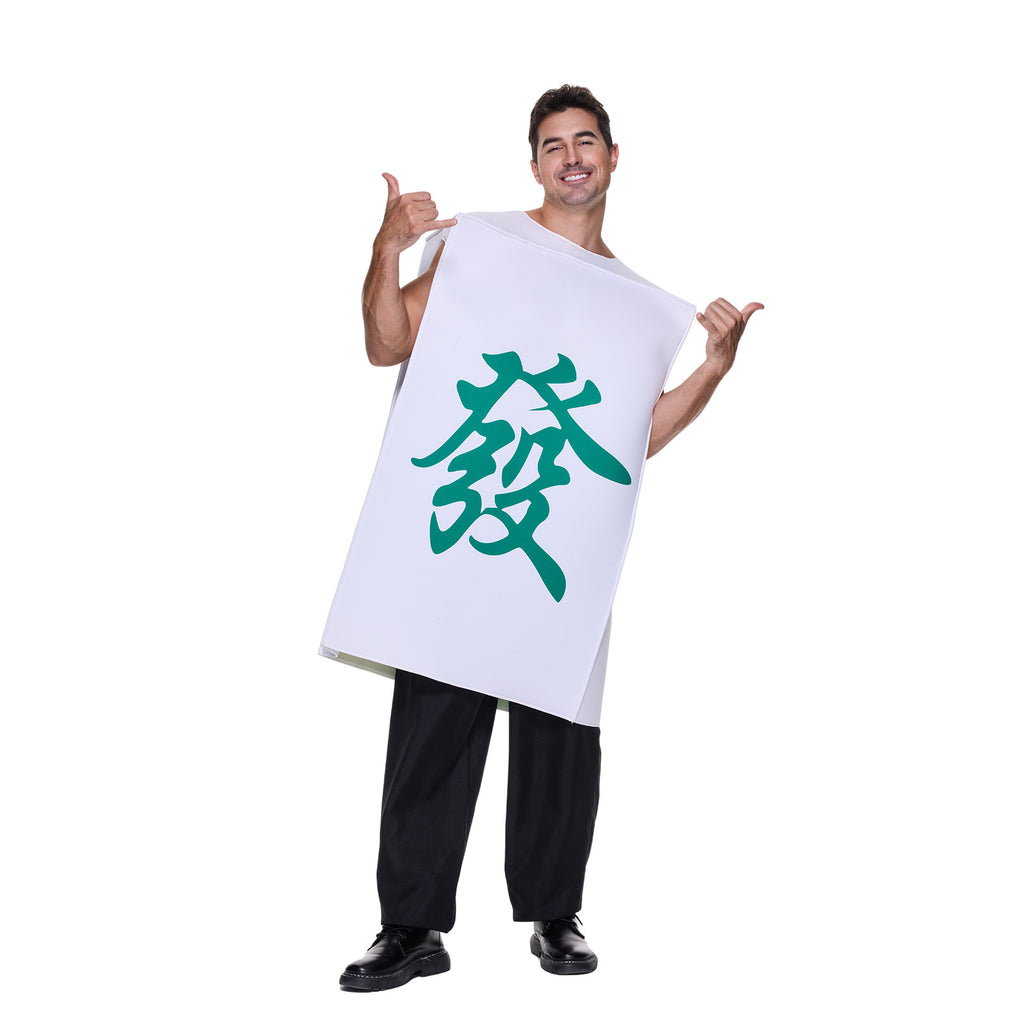 New Halloween Costume Fun Fortune party performance costume mahjong one-piece cosplay clothes cosplay corner costume