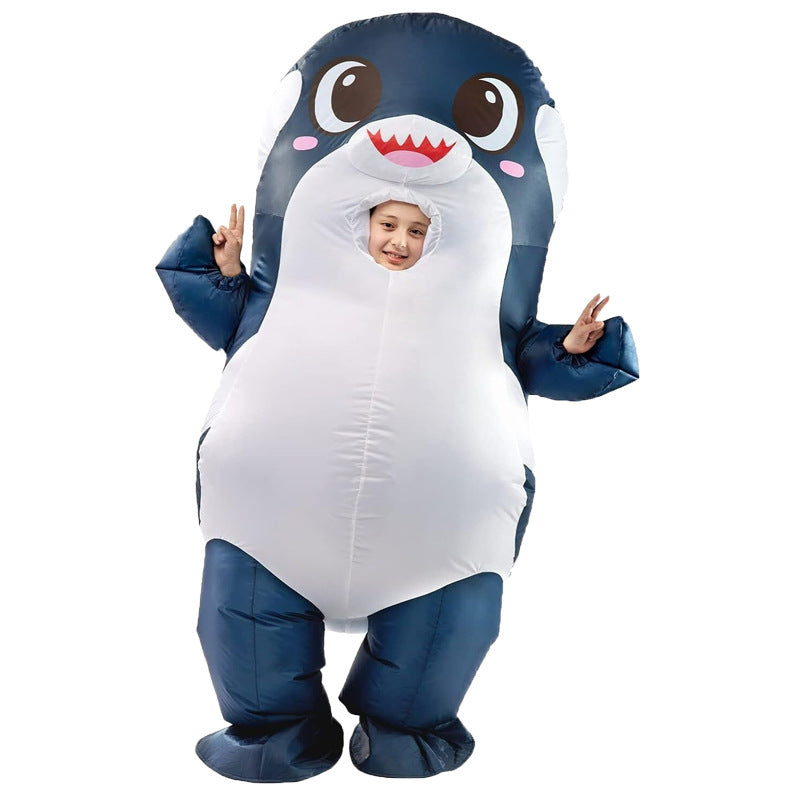 Shark inflatable clothing Halloween dress up funny cartoon doll inflatable clothing cross-border props performance party costume