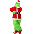 Christmas Grinch costume ghost adult costume ghost elf costume long hair role carnival play costume
