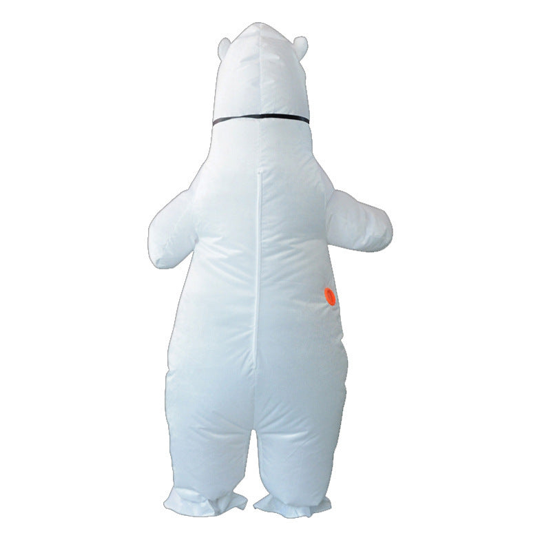 Cross-border hot sale inflatable costume Christmas festival party performance atmosphere props cartoon polar bear inflatable costume