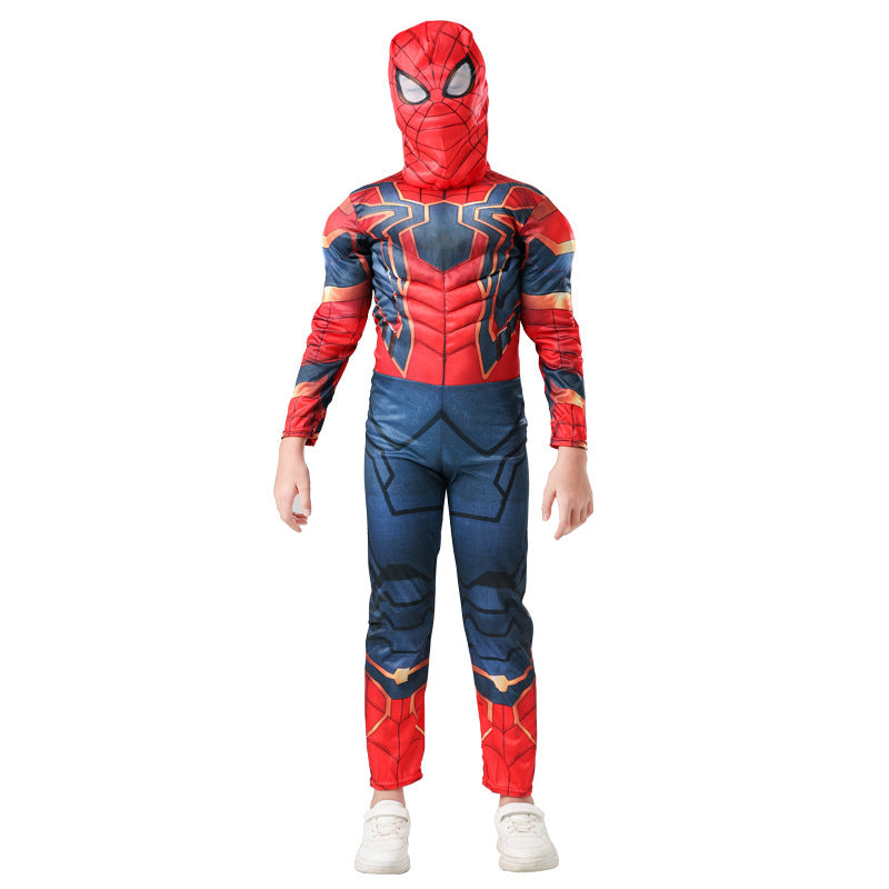 Halloween Avengers Children's muscle costume Captain America Spiderman bat Iron Man Superman clothes
