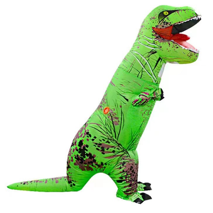 Halloween costume ribs Tyrannosaurus inflatable clothing stage dress up black and white zombie Tyrannosaurus inflatable clothing performance clothing