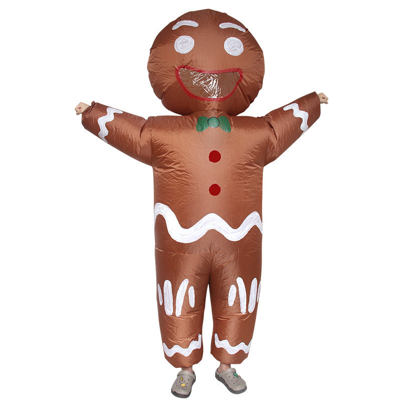 Halloween Santa Claus clothes snowman riding elk inflatable clothing Carnival cloth Christmas tree gingerbread man costume