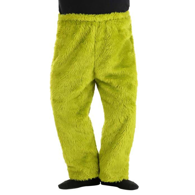 Christmas Grinch costume ghost adult costume ghost elf costume long hair role carnival play costume