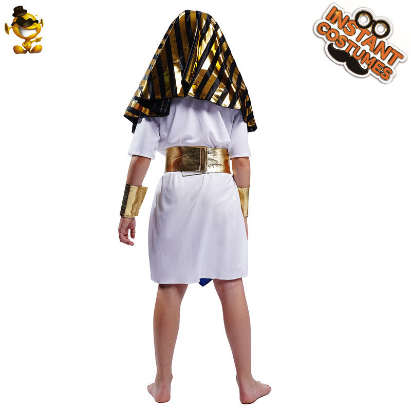 2019 new little boy pharaoh costume role cosplay clothes performance costume Halloween cosplay costume