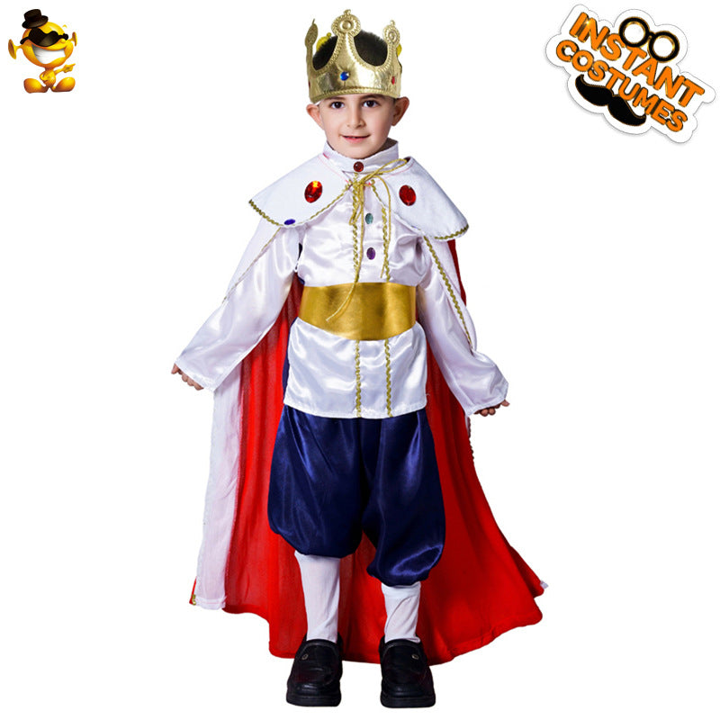 Halloween children Boy European king cosplay costume masquerade show costume King performance costume
