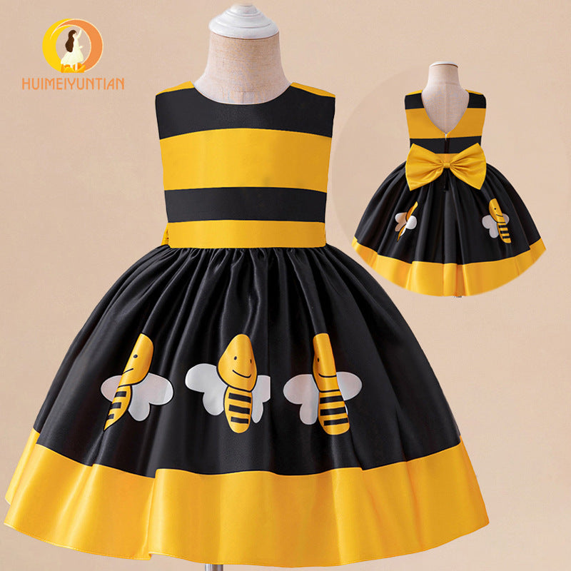 New Bee animal costume Halloween Children's cosplay costume girls' stage performance pettiskirt