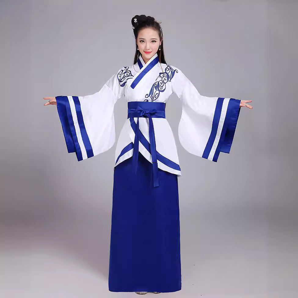 New Ancient Chinese clothing Quyi Hanfu improve Tang suit women's ancient costume costume performance wear performance costume women's clothing girl