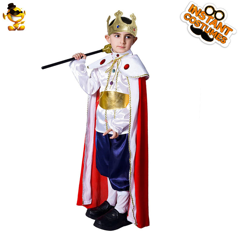 Halloween children Boy European king cosplay costume masquerade show costume King performance costume