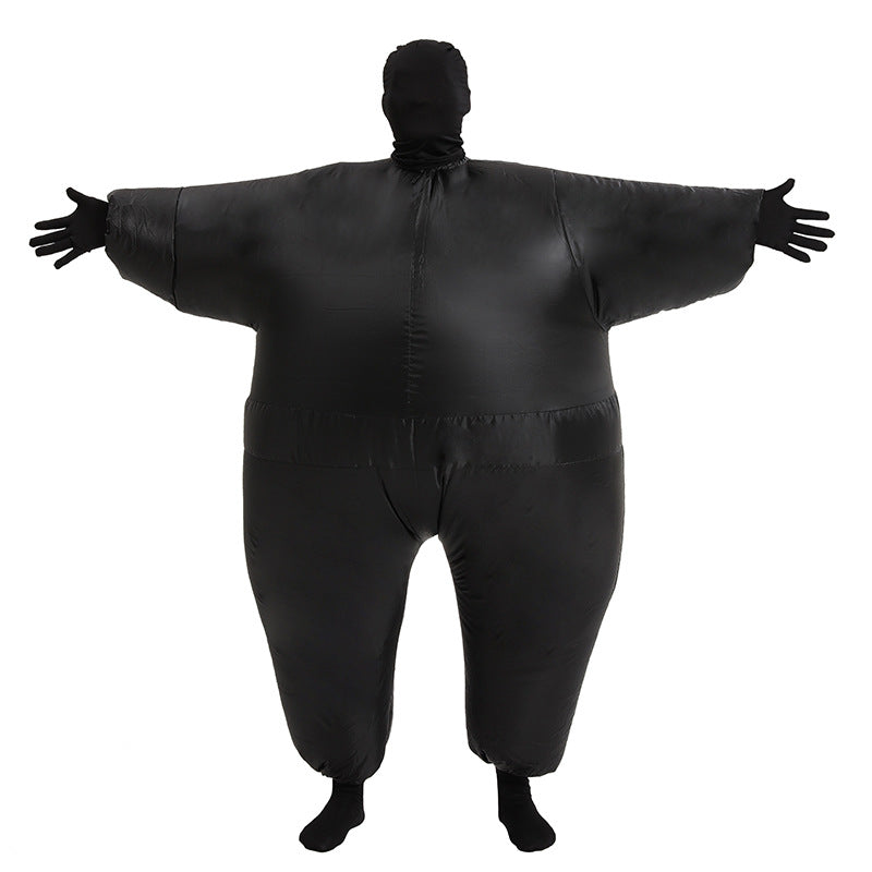 Halloween inflatable clothing costume masquerade funny props White Salmon inflatable clothing masked ninja inflatable sumo costume