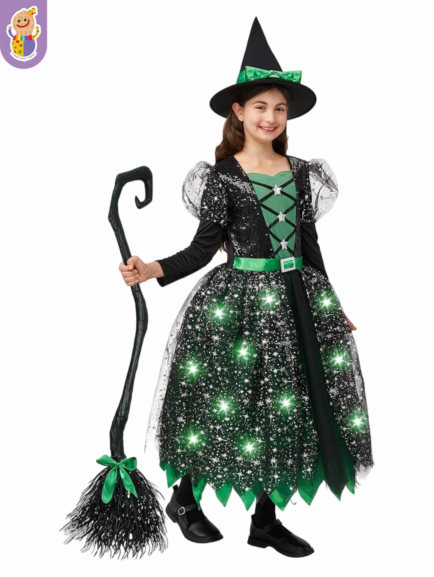 Halloween costume children's performance wear performance costume Starlight witch cos costume party costume