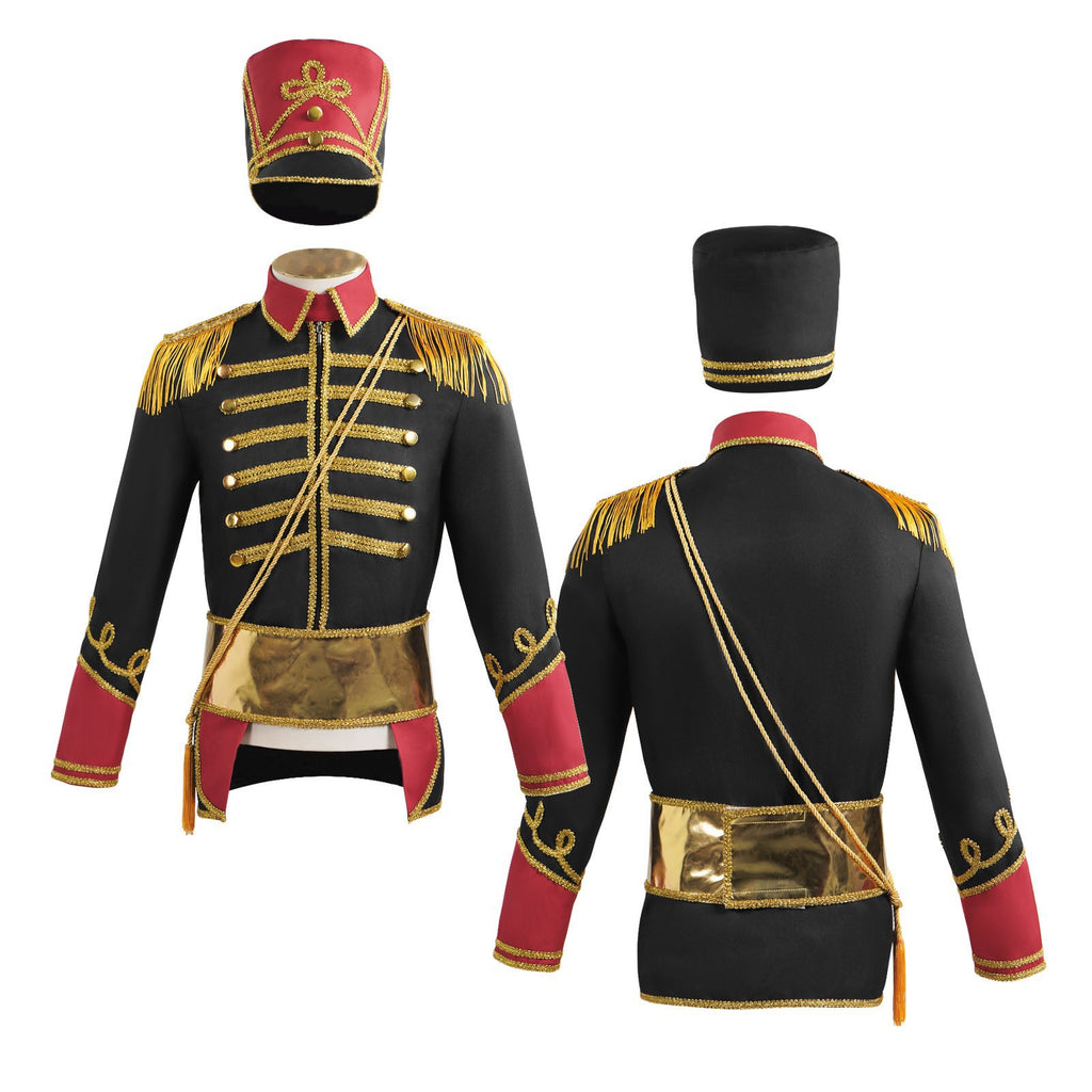 European and American medieval costume retro stand collar circus uniform stage costume suit cos costume