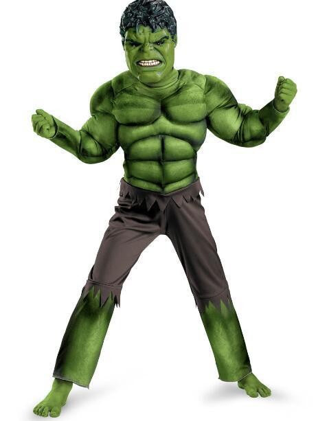 Multiple Halloween muscle costume cosplay children Hulk costume Avengers Anime performance wear