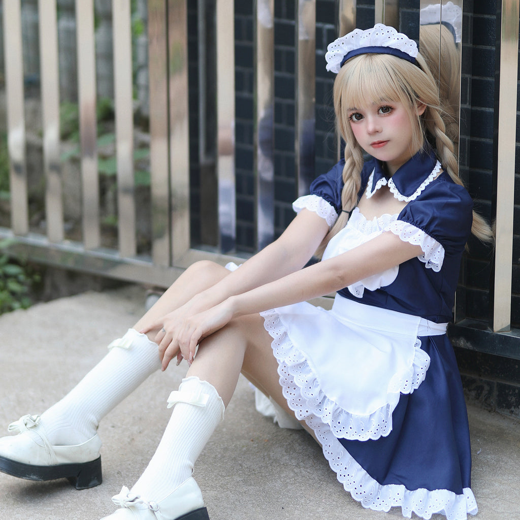 Original akihara Japanese cute maid cloth classic maid costume COSPLAY performance costume Halloween costume