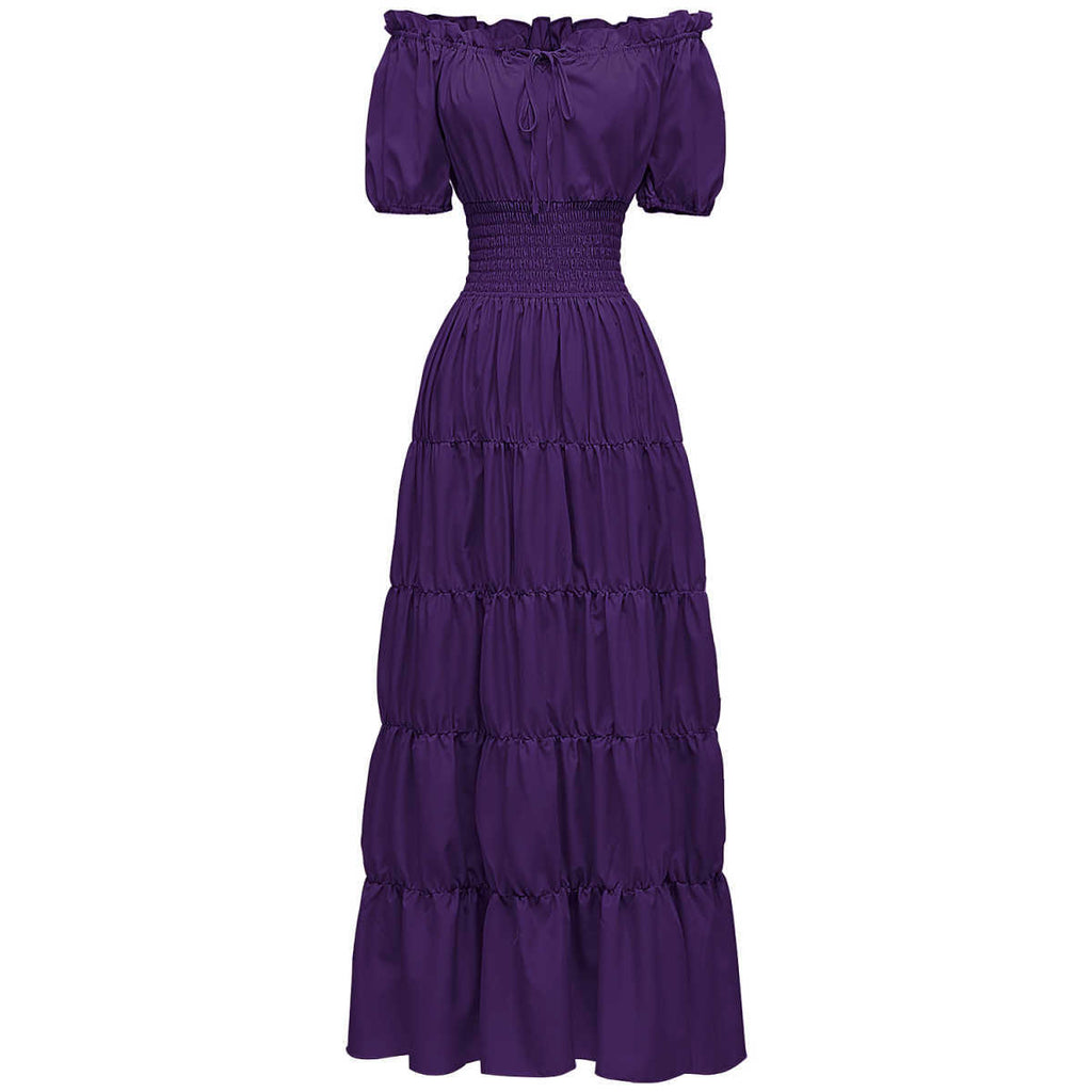 Medieval Renaissance lady long dress stage costume Halloween COS role play vintage costume