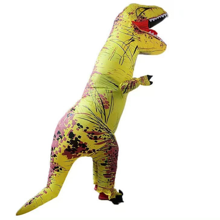 Halloween costume ribs Tyrannosaurus inflatable clothing stage dress up black and white zombie Tyrannosaurus inflatable clothing performance clothing