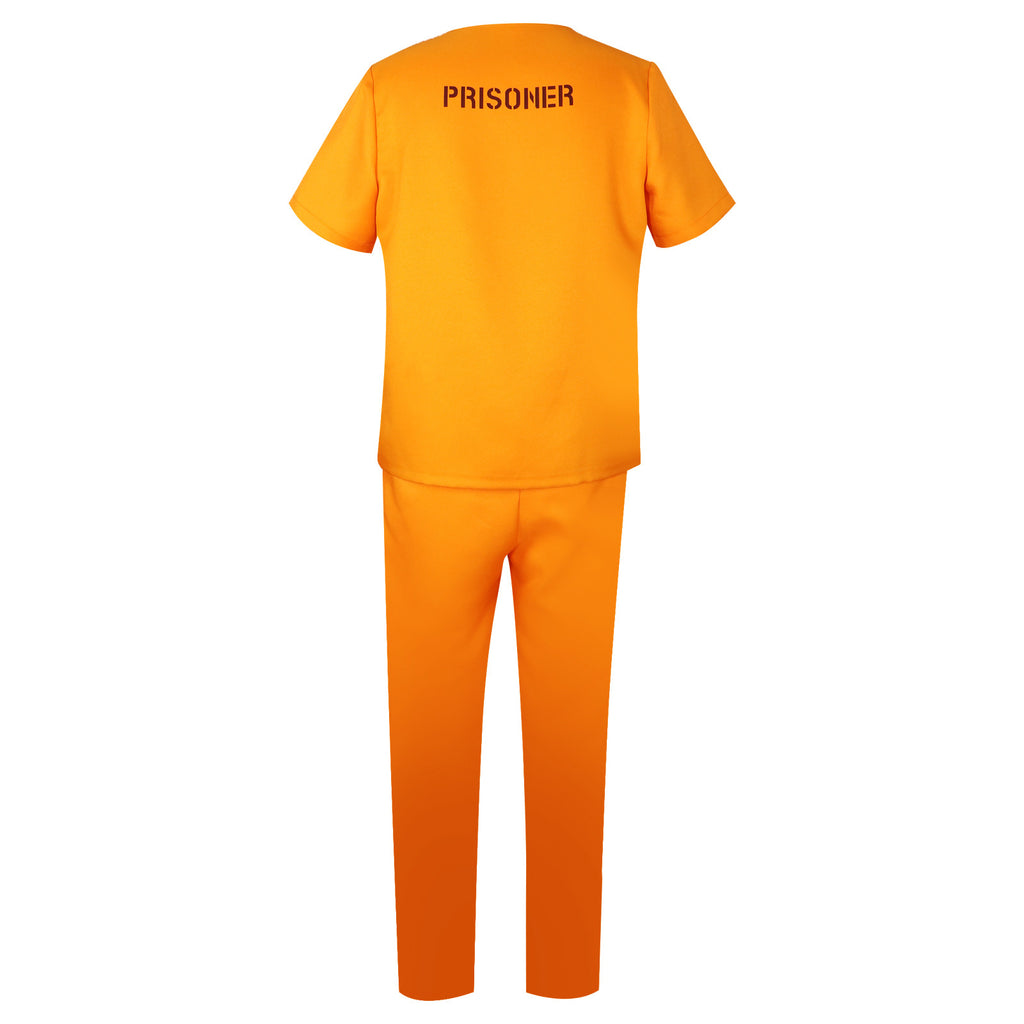 Halloween cos adult and children orange prison costume jumpsuits prison costume film and television two-dimensional comic show costume