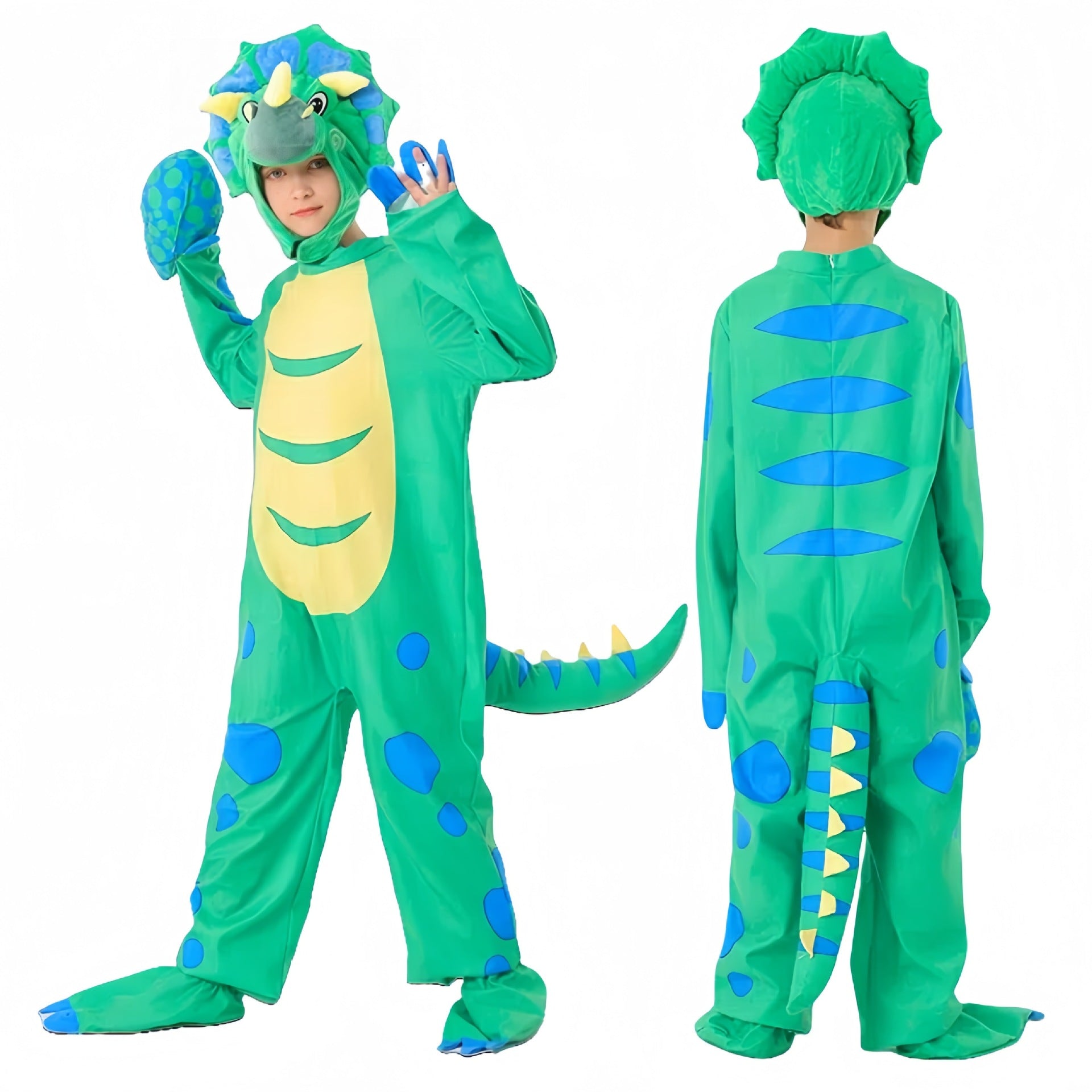 Cross-border Halloween children dinosaur costume cartoon animal dinosaur one-piece costume party stage costume