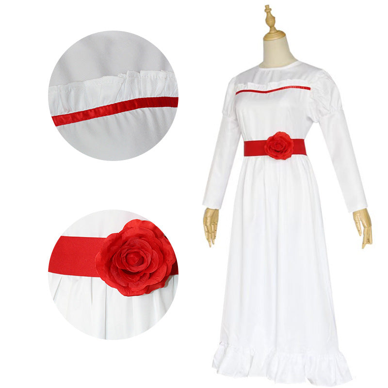 Horror doll Annabel cos costume Halloween cosplay Annabel Cospaly costume secondary element