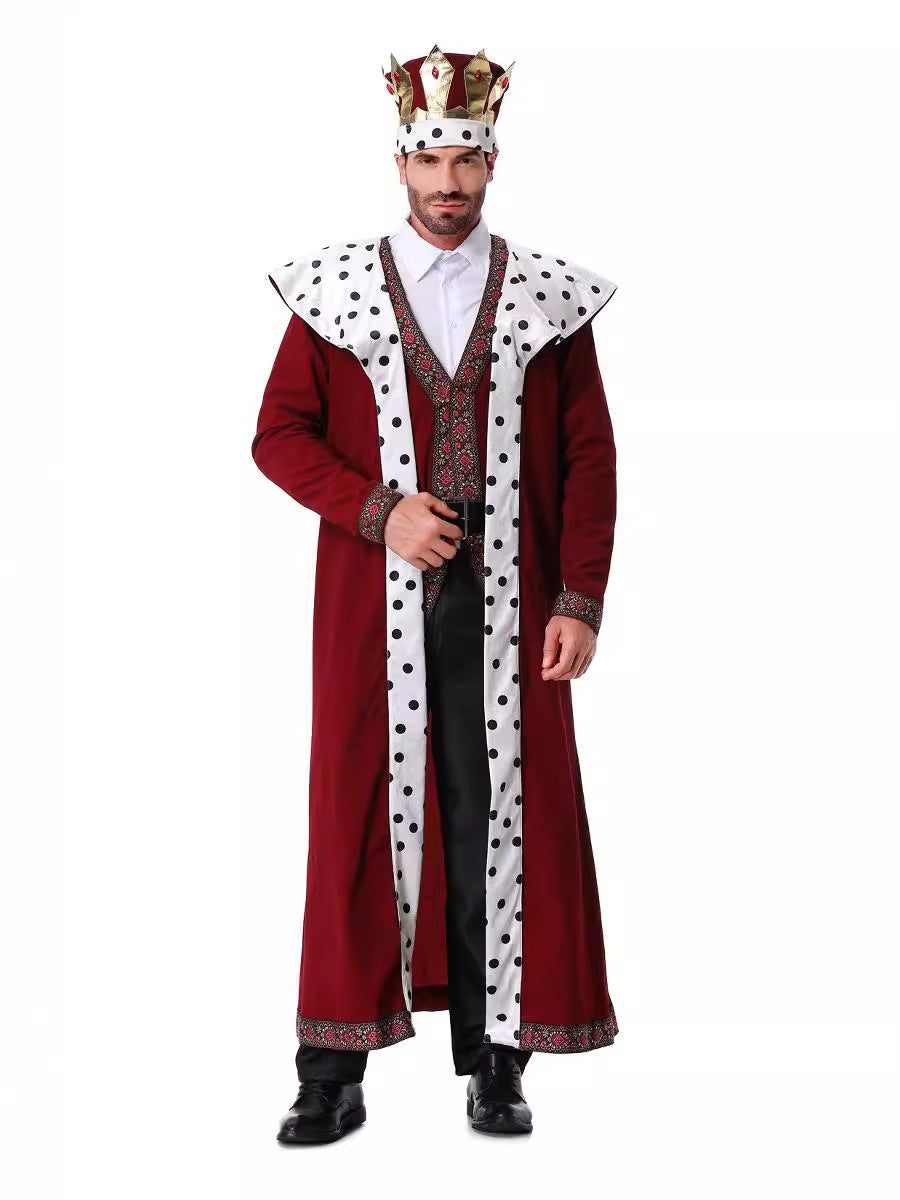 Cross-border new Halloween costume adult Court King costume Prince stage costume masquerade play costume