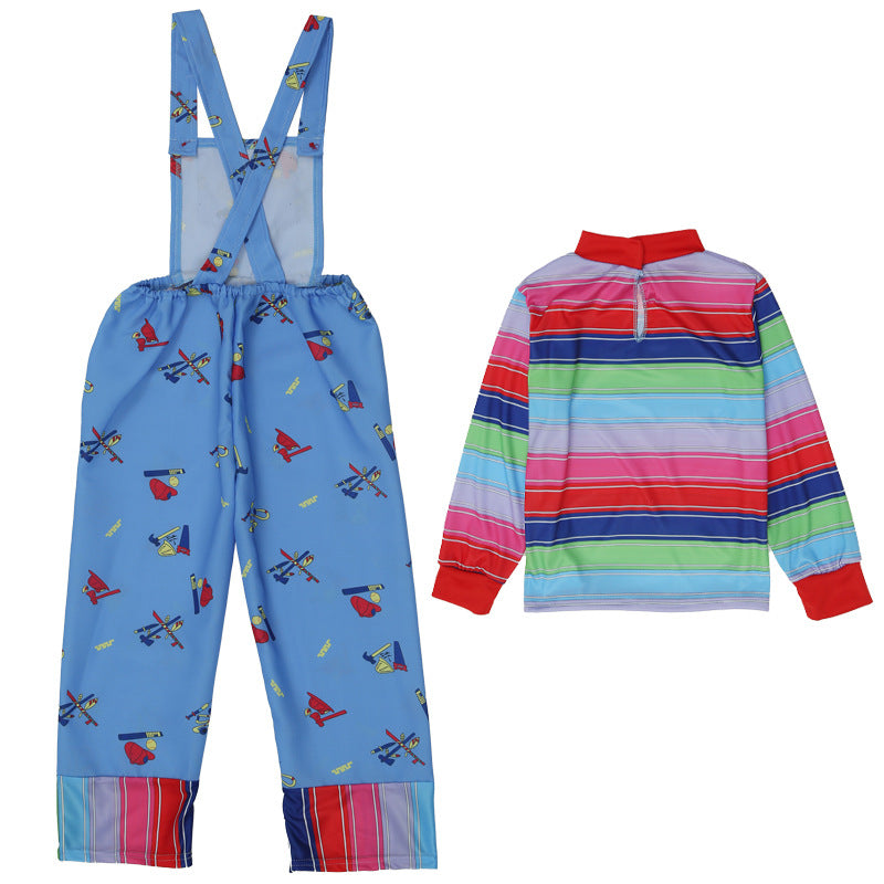 Halloween children's costume ghost doll Soul Series children's performance wear Chucky horror clown play costume