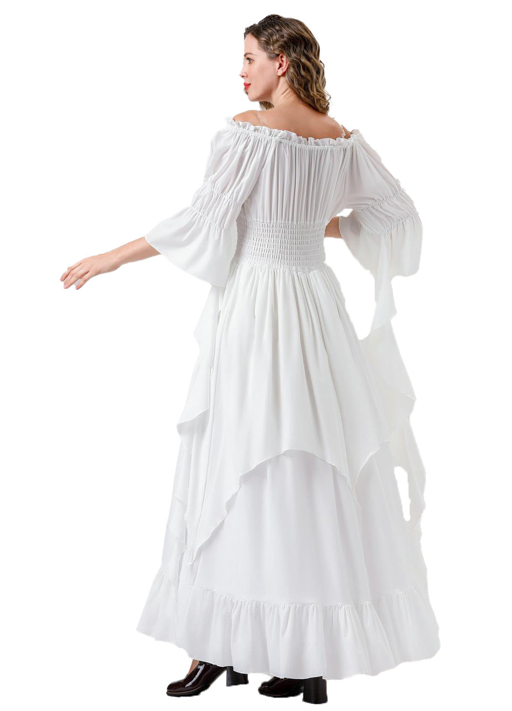 Halloween costume medieval renaissance vintage dress women's Gothic witch dress stage costume