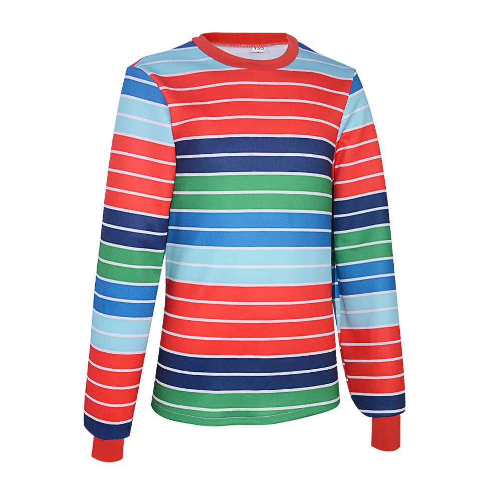 Chucky cos costume Chucky chagee T-shirt long sleeve cosplay cosplay factory in stock