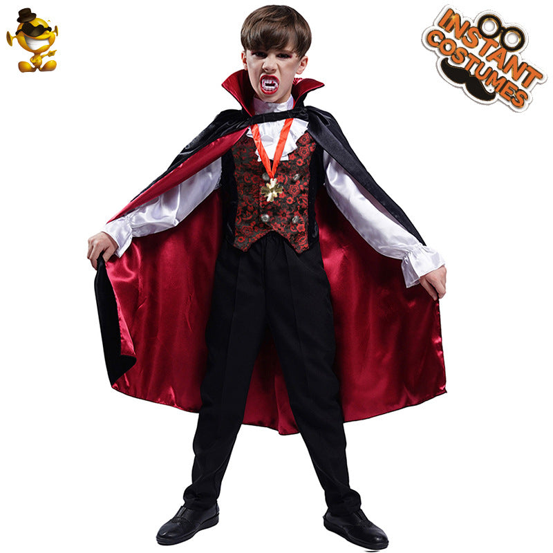 Halloween boy's vampire costume little boy boy vampire role play costumes