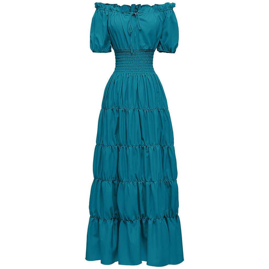 Medieval Renaissance lady long dress stage costume Halloween COS role play vintage costume