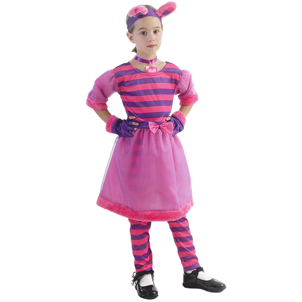 Halloween children's costume Alice in Wonderland cosplay cos costume Cheshire cat costumes