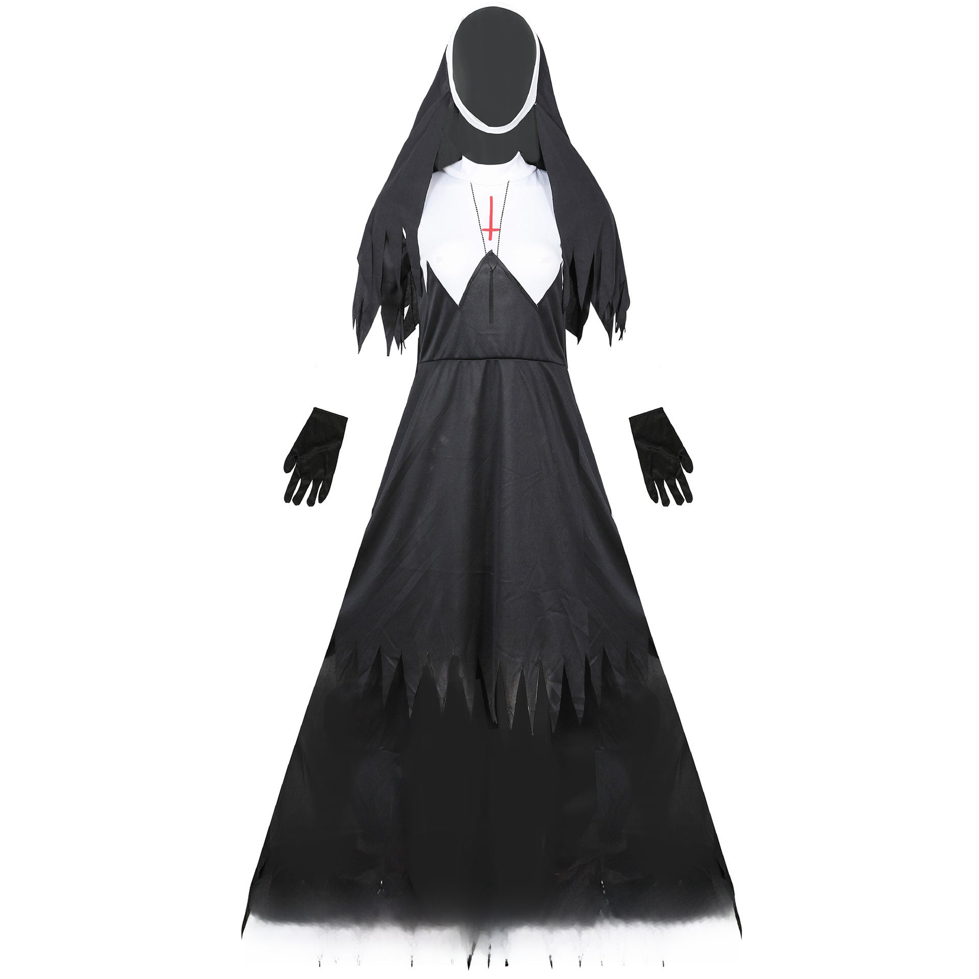 European and American ladies Halloween nun costume cosplay cosplay vampire demon costume
