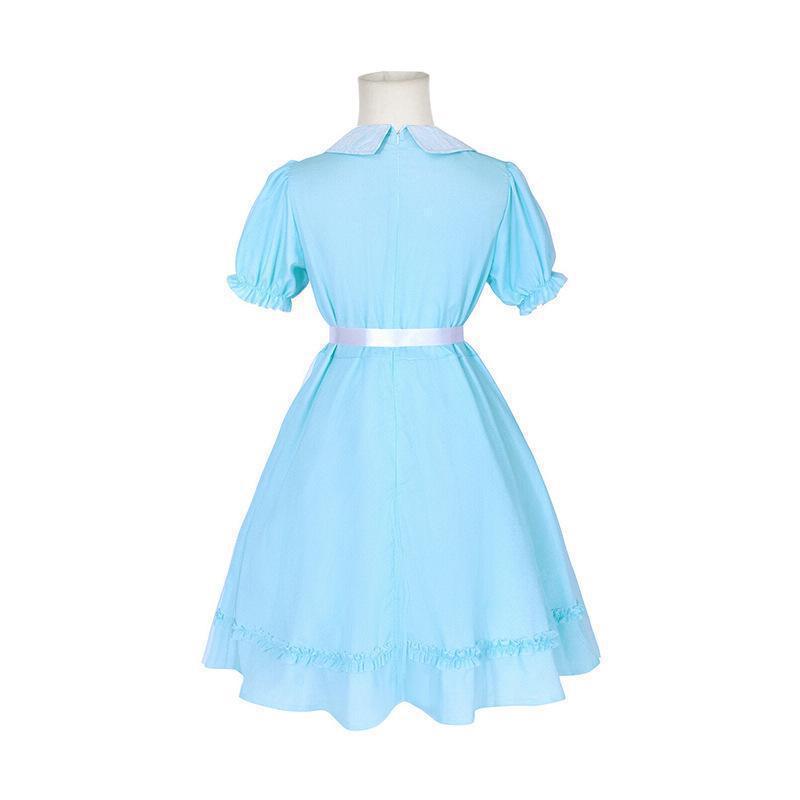 Shining The Shining cos costume twins girls' blue dress horror character Halloween costume