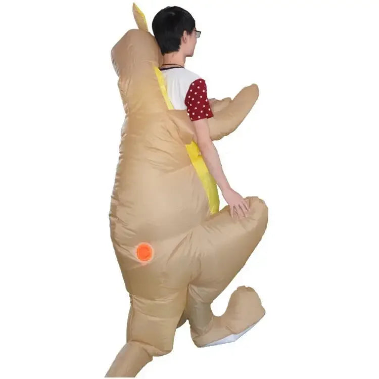 New adult funny performance costume cartoon animal kangaroo inflatable clothing anime parent-child performance Party bulge costume party