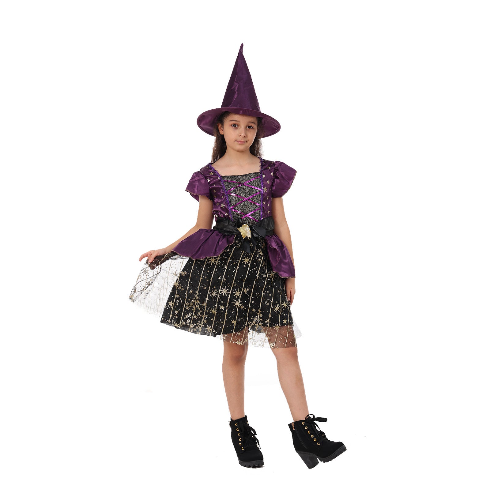 Amazon wish cross-border supply Halloween costume little witch performance set Halloween witch costume
