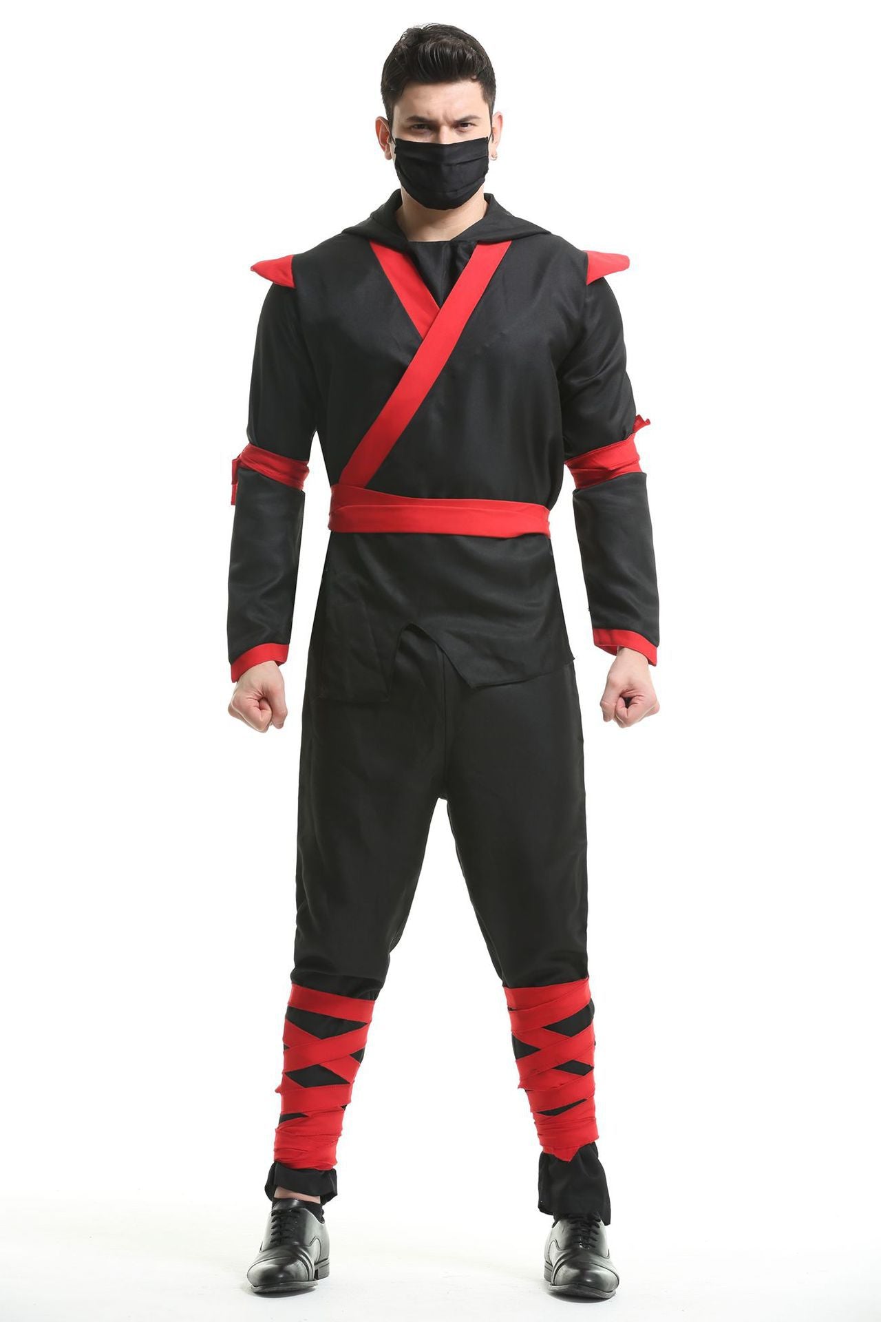 Halloween masked Japanese Bushido cosplay costume adult men Ninja Warrior ball show costume