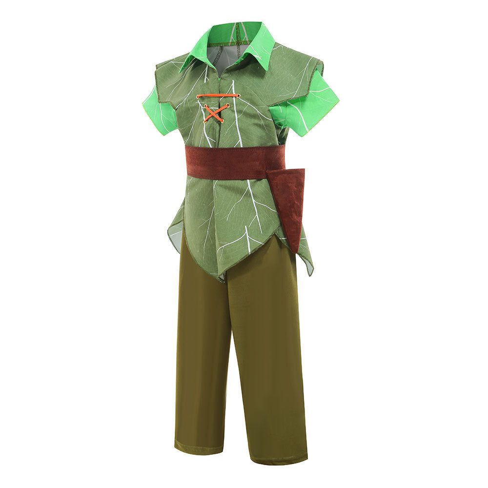 Boy's Halloween costume Peter Pan Peter Pan Green Elf cosplay stage performance costume