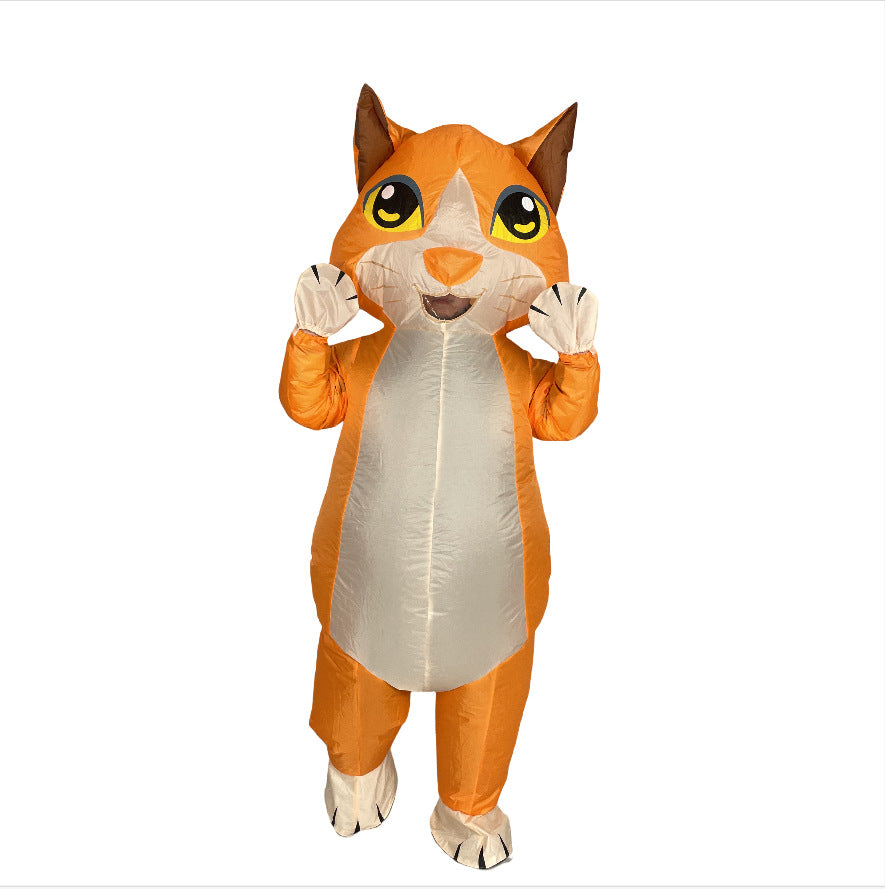 Halloween funny role play adult costume Pikachu inflatable clothing performance black cat inflatable clothing decoration