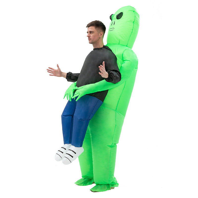 Factory Halloween ghost hugging inflatable costume alien ET props inflatable costume walking performance costume
