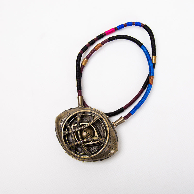 Movie reunion Doctor Strange necklace ago motorcycle eye unlimited rough stone Time gem hand-made model peripheral