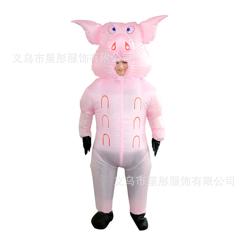 Cross-border Halloween performance inflatable costume American team clown party performance costume performance activity inflatable costume