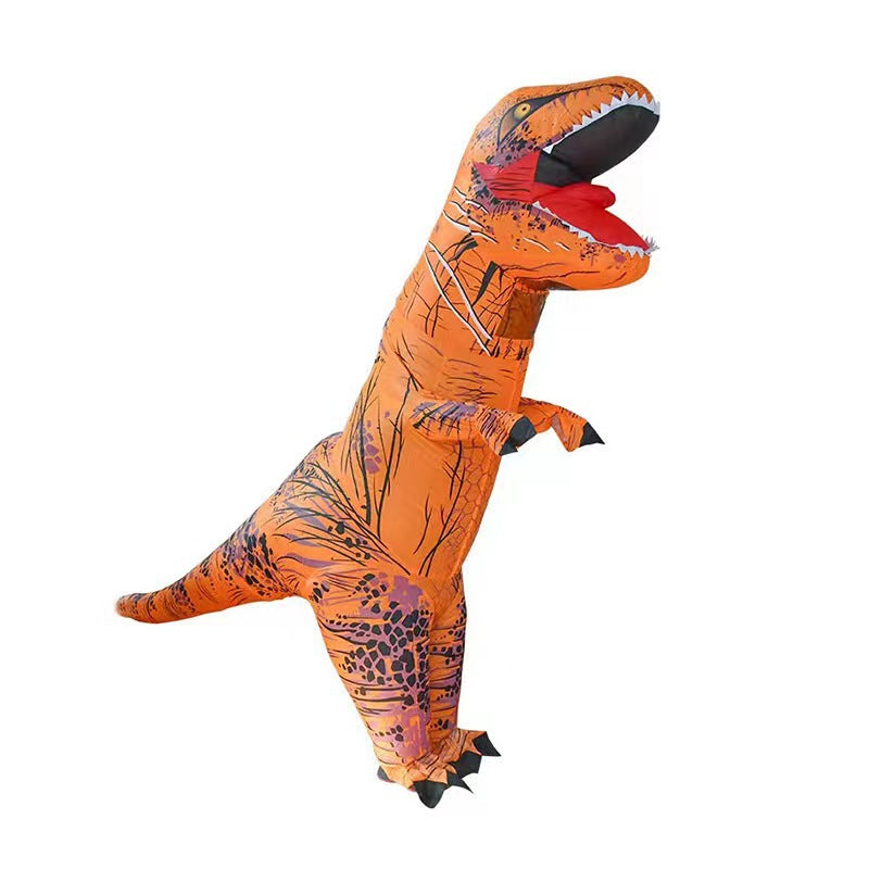 Halloween costume ribs Tyrannosaurus inflatable clothing stage dress up black and white zombie Tyrannosaurus inflatable clothing performance clothing