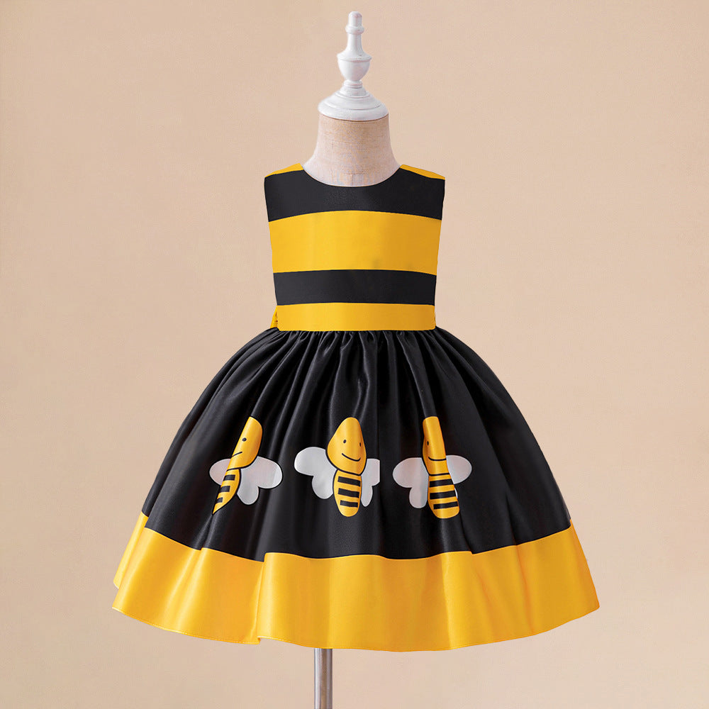New Bee animal costume Halloween Children's cosplay costume girls' stage performance pettiskirt