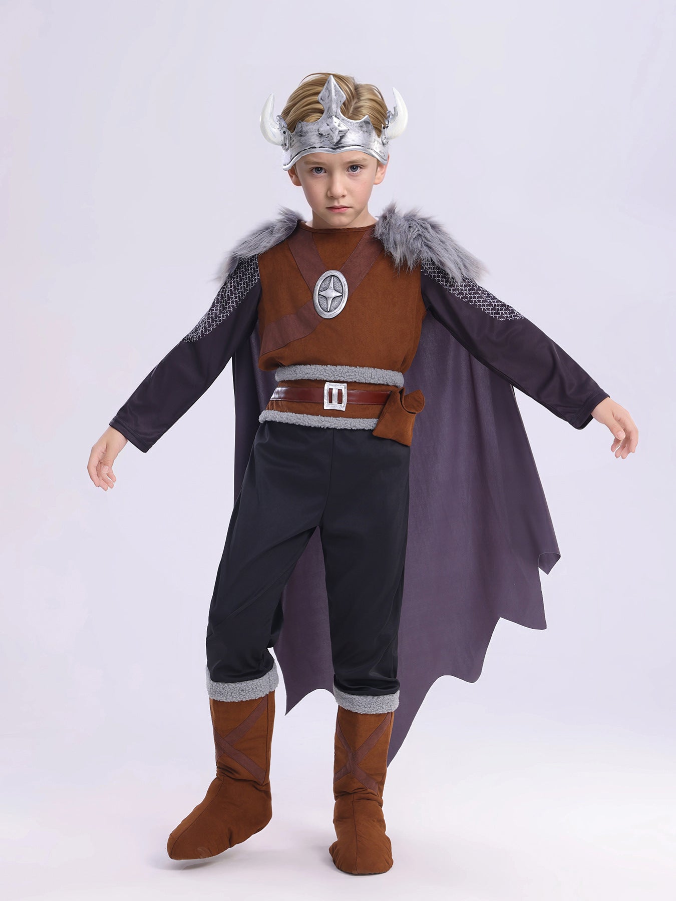 New children's Viking pirate performance wear warrior cosplay costume Halloween cos costume stage costume