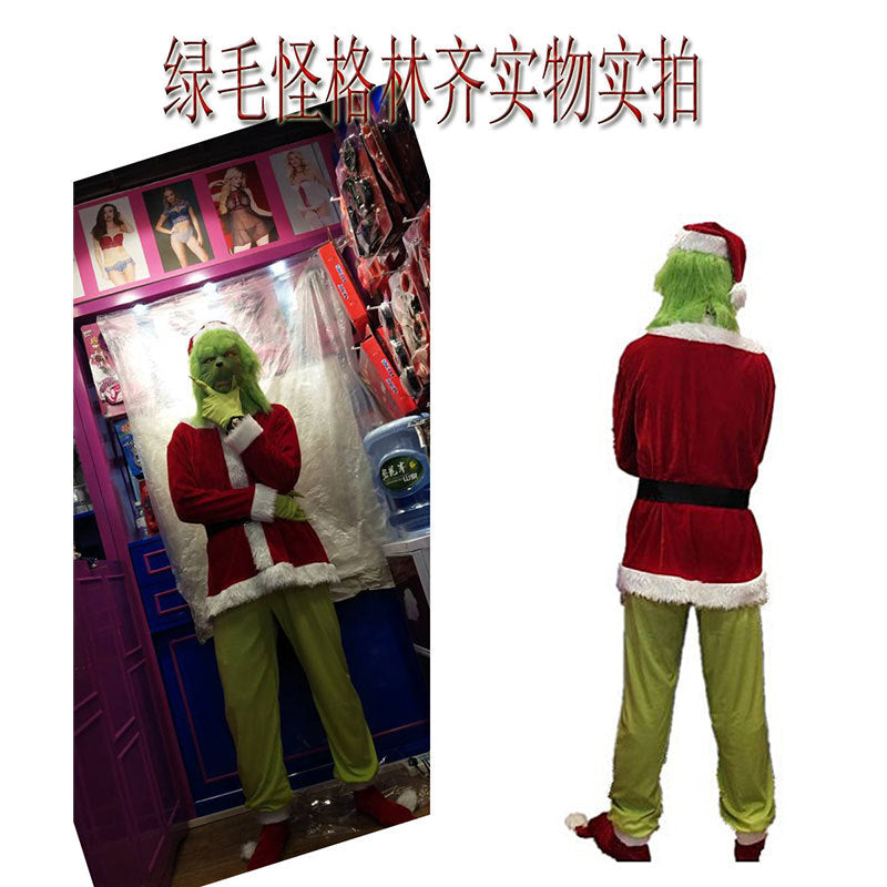 Grinch clothing mask headgear party clothing