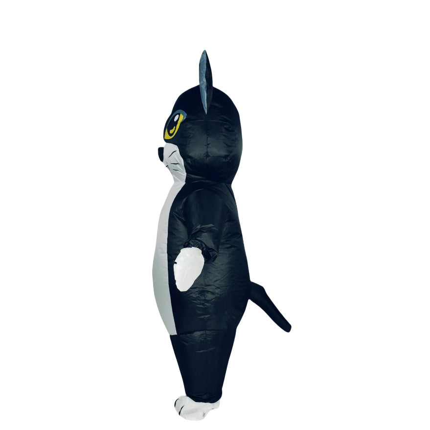 Halloween funny role play adult costume Pikachu inflatable clothing performance black cat inflatable clothing decoration