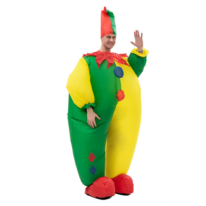 Cross-border Halloween performance inflatable costume American team clown party performance costume performance activity inflatable costume