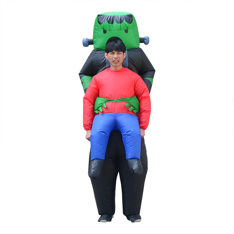 Factory Halloween ghost hugging inflatable costume alien ET props inflatable costume walking performance costume